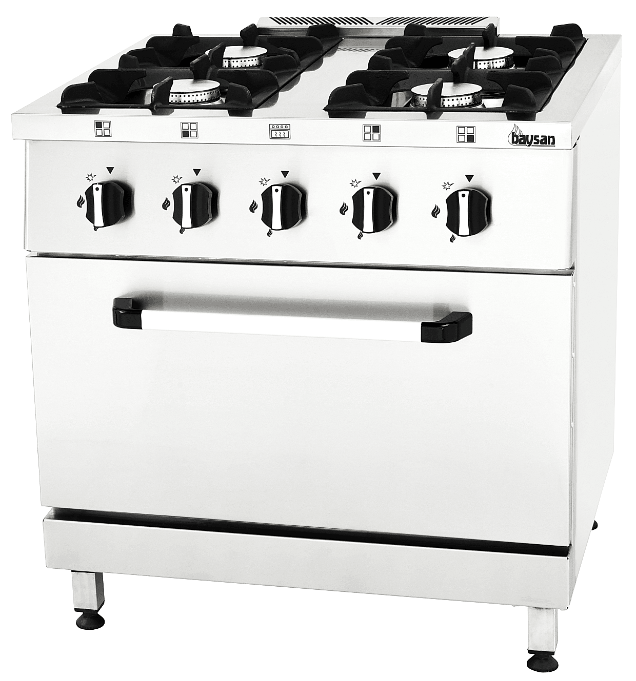 4 Burner Gas Range | 80x70