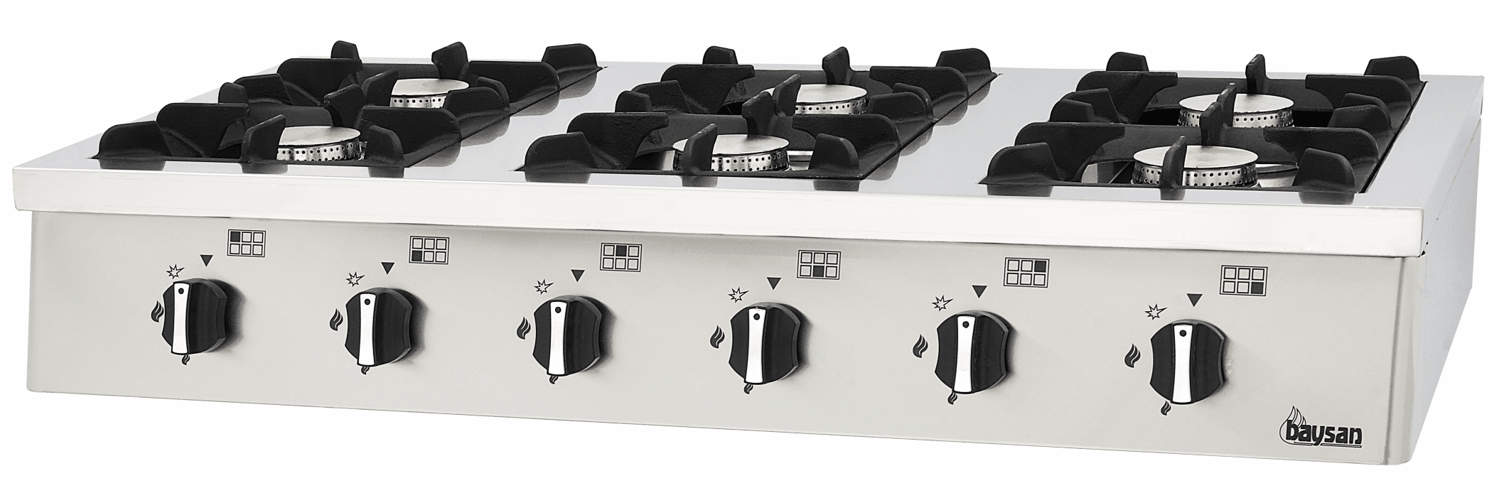 6 Burner Table Top Gas Cooker | 120x70