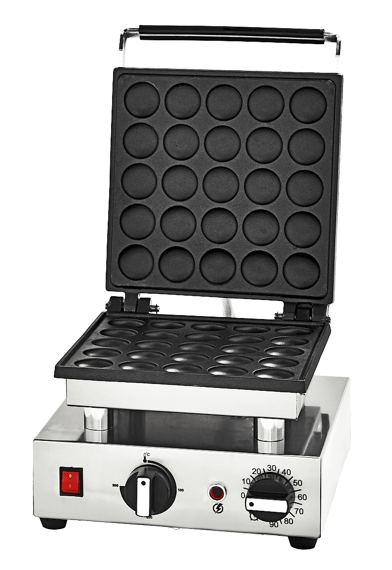Bubble Model Single Waffle Machine with Lid