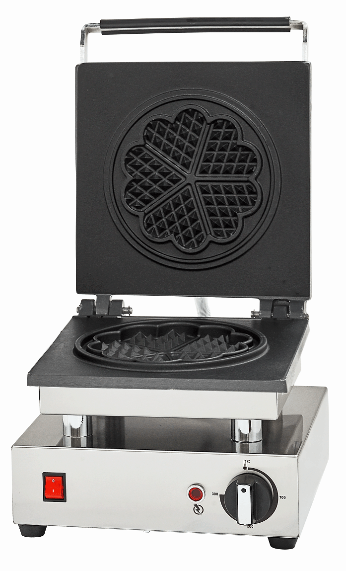 Flower Model Single Waffle Machine with Lid