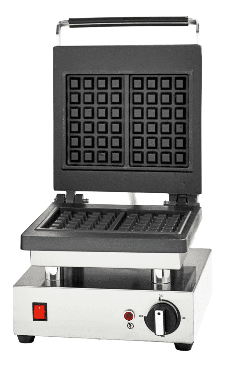 Square Model Single Waffle Machine with Lid